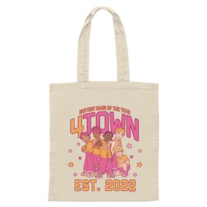 4★Town Canvas Tote Bag - Turning Red