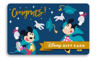 Mickey and Minnie Mouse Graduation ”Congrats!” Disney Gift Card – Buy Now