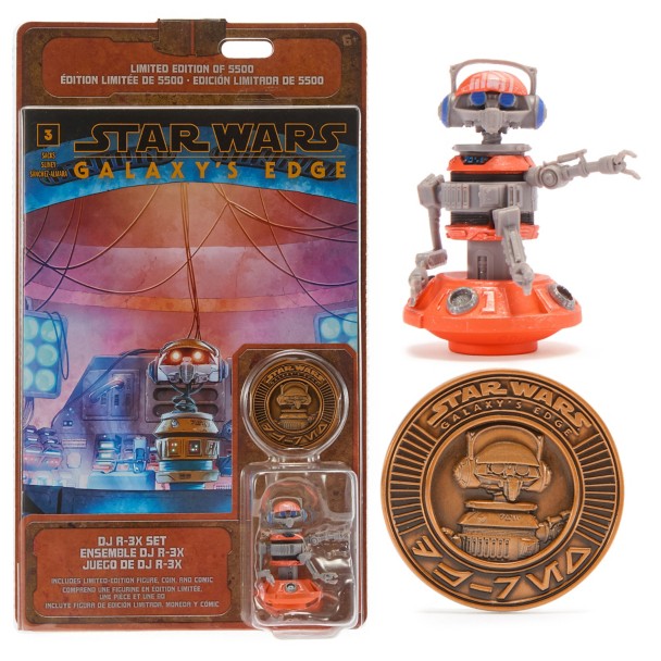 DJ R-3X Action Figure Comic Book and Coin Set - Star Wars Galaxy's Edge ...