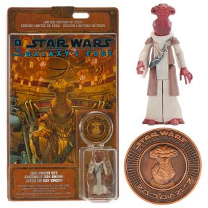 Dok-Ondar Action Figure Comic Book and Coin Set - Star Wars Galaxy's Edge - Limited Edition