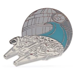 Millennium Falcon and Death Star Pin - Star Wars A New Hope