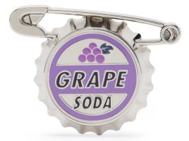 Grape Soda Bottlecap Pin – Up is available online for purchase