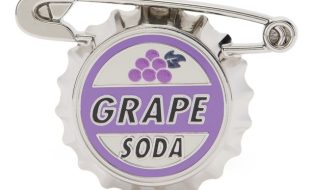 Grape Soda Bottlecap Pin – Up is available online for purchase