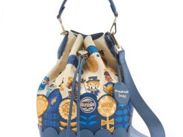 ”it’s a small world” 60th Anniversary Bucket Bag available online