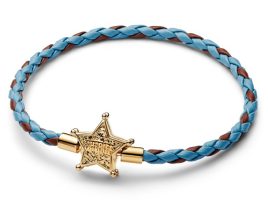 Woody ”Sheriff” Badge Leather Bracelet by Pandora – Toy Story can now be purchased online