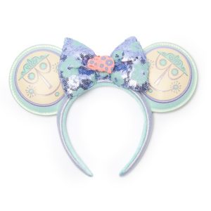 ''it's a small world'' Ear Headband with Sequined Bow