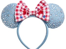 Minnie Mouse Americana Ear Headband for Adults by BaubleBar now available