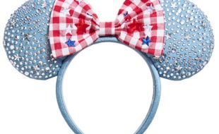 Minnie Mouse Americana Ear Headband for Adults by BaubleBar now available