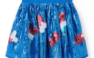 Mickey Mouse Ice Cream Bar Americana Sequined Skirt for Girls is now available online