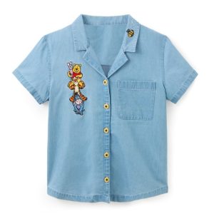 Winnie the Pooh and Pals Button Down Top for Women