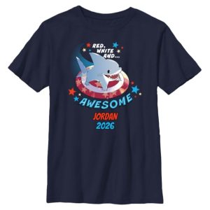 Jeff the Land Shark ''Red, White and Awesome'' Americana T-Shirt - Customized | Disney Store