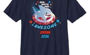 Jeff the Land Shark ”Red, White and Awesome” Americana T-Shirt – Customized | Disney Store can now be purchased online