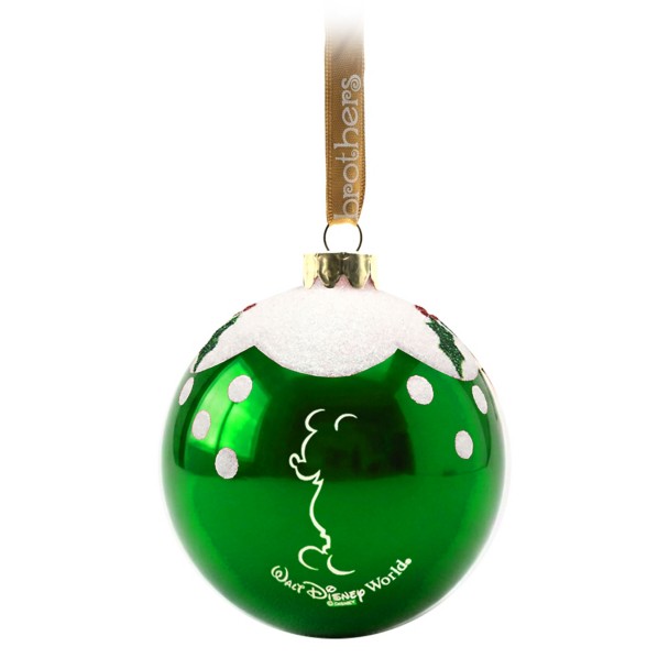 Mickey Mouse Glass Ornament by Arribas - Walt Disney World - Green can ...