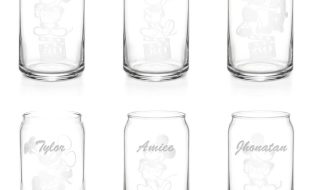 Mickey Mouse Thru the Ears Can-Style Glass Set by Arribas – Buy Online Now