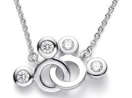 Mickey Mouse Icons Loop Necklace by Arribas is available online for purchase