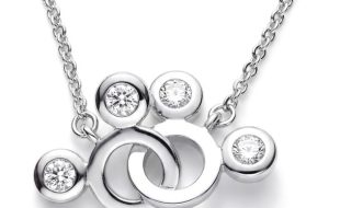 Mickey Mouse Icons Loop Necklace by Arribas is available online for purchase