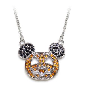 Mickey Mouse Icon Halloween Pumpkin Necklace by Arribas