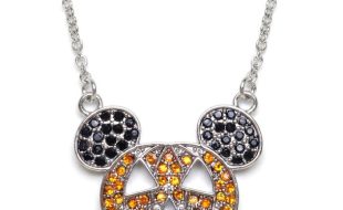 Mickey Mouse Icon Halloween Pumpkin Necklace by Arribas is now out