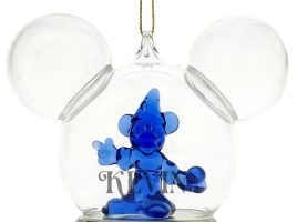 Sorcerer Mickey Mouse Icon Glass Ball Ornament by Arribas – Fantasia – Personalized – Buy Now