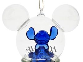 Stitch Mickey Icon Glass Ball Ornament by Arribas – Lilo & Stitch – Personalized released today