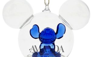 Stitch Mickey Icon Glass Ball Ornament by Arribas – Lilo & Stitch – Personalized released today