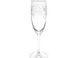 Mickey Mouse Icon Glass Flute by Arribas – Walt Disney World – Personalized available online