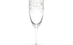 Mickey Mouse Icon Glass Flute by Arribas – Walt Disney World – Personalized available online