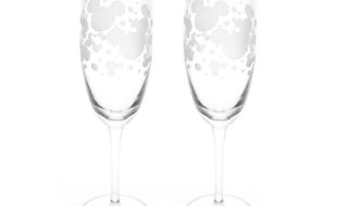 Mickey Mouse Icon Bubbles Glass Flutes by Arribas – Set of 2 – Walt Disney World – Personalized available online for purchase