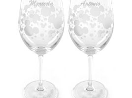Mickey Mouse Icon Bubbles Stemmed Glass by Arribas – Set of 2 – Walt Disney World – Personalized is now available for purchase