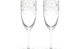 Mickey Mouse Icon Glass Flutes by Arribas – Set of 2 – Walt Disney World – Personalized now available online