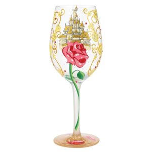 Belle ''Bold Like a Rose'' Stemmed Glass by Lolita - Beauty and the Beast