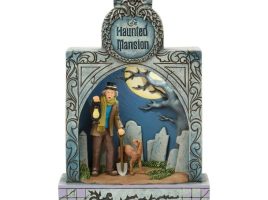 Caretaker and Dog ”Ghostly Graveyard Guardian” Light-Up and Sound Figure by Jim Shore – The Haunted Mansion available online