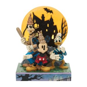 Mickey Mouse and Friends ''Look Out! Ghosts!'' Light-Up Figure by Jim Shore - Lonesome Ghosts