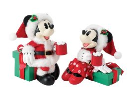 Mickey and Minnie Mouse ”Cocoa Break” Holiday Figure Set by Department 56 Possible Dreams here now
