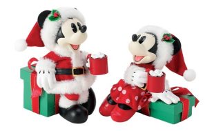 Mickey and Minnie Mouse ”Cocoa Break” Holiday Figure Set by Department 56 Possible Dreams here now