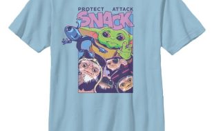Grogu ”Protect Attack Snack” T-Shirt for Kids – Star Wars The Mandalorian and Grogu can now be purchased online