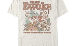 Wicket and Kneesaa ”Camp Ewoks” T-Shirt for Adults – Star Wars Ewoks – Exclusive has hit the shelves