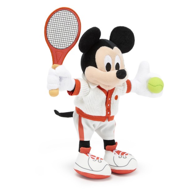 Mickey Mouse Tennis Plush - Mini Bean Bag 9'' - Disney Store Europe