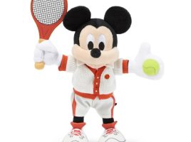 Mickey Mouse Tennis Plush – Mini Bean Bag 9” – Disney Store Europe