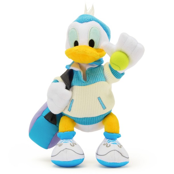 Donald Duck Tennis Plush - Mini Bean Bag 8'' - Disney Store Europe
