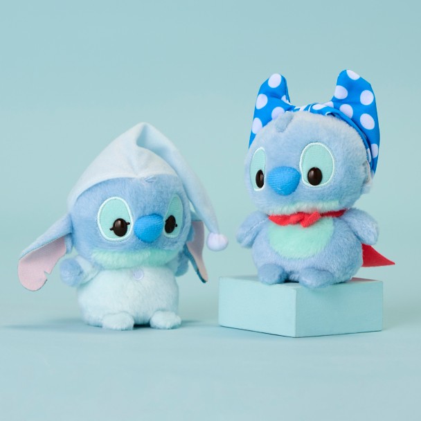 Stitch in Pajamas Urupocha-Chan Plush - Lilo & Stitch - Mini 4 3/4'' - Disney Store Japan