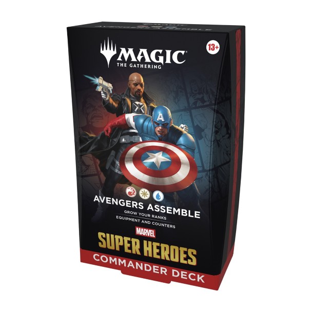 Marvel Super Heroes Magic The Gathering Collectible Card Game - Commander Deck Bundle