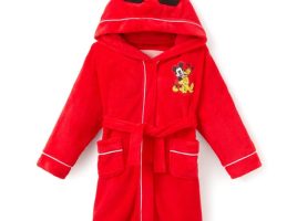 Mickey Mouse and Pluto Hooded Robe for Kids available online