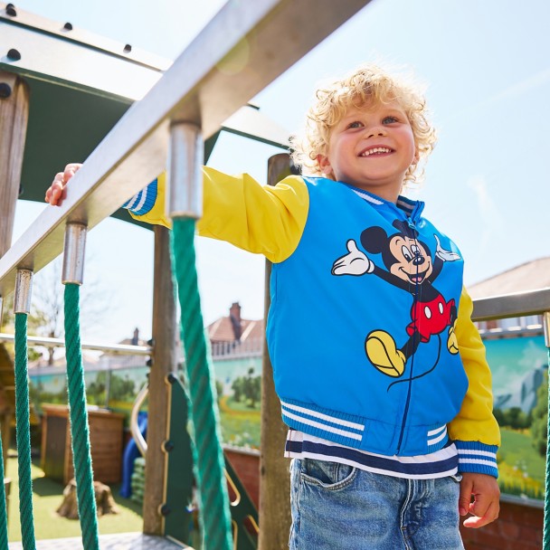 Mickey Mouse Back to Front Varsity Jacket for Kids - Personalized