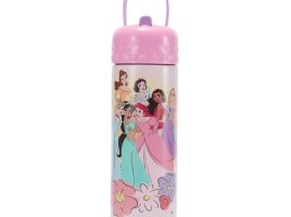 Disney Princess 16 oz. Stainless Steel Water Bottle with Built-In Straw available online