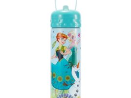 Frozen 16 oz. Stainless Steel Water Bottle with Built-In Straw is available online for purchase