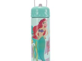 The Little Mermaid 16 oz. Stainless Steel Water Bottle with Built-In Straw is here now