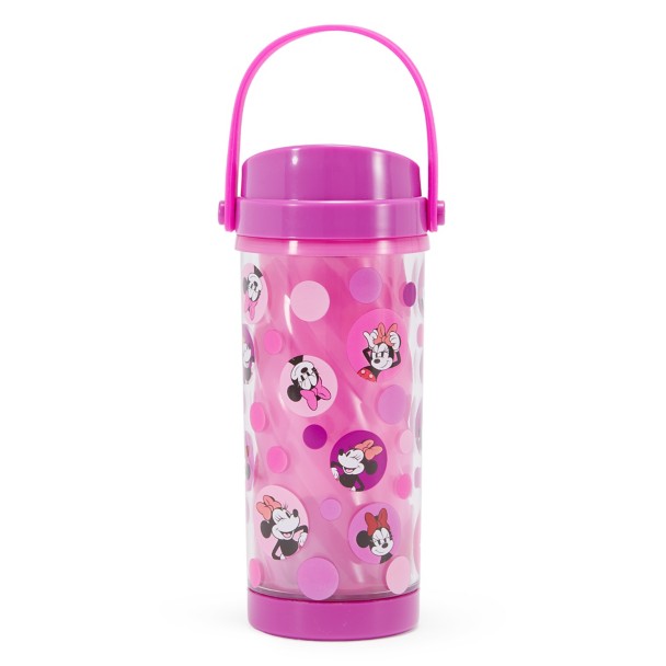 Minnie Mouse Water Bottle with Built-In Straw