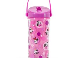 Minnie Mouse Water Bottle with Built-In Straw