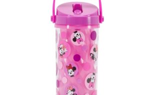 Minnie Mouse Water Bottle with Built-In Straw
